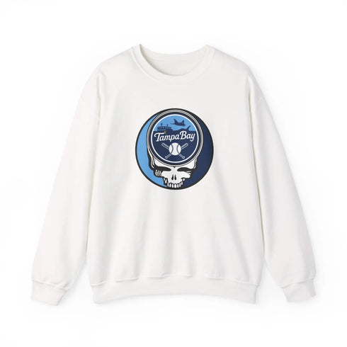 Grateful Dead - Tampa Bay Rays Stealie Grateful Dead Crewneck Sweatshirt - MLB - StealieShop